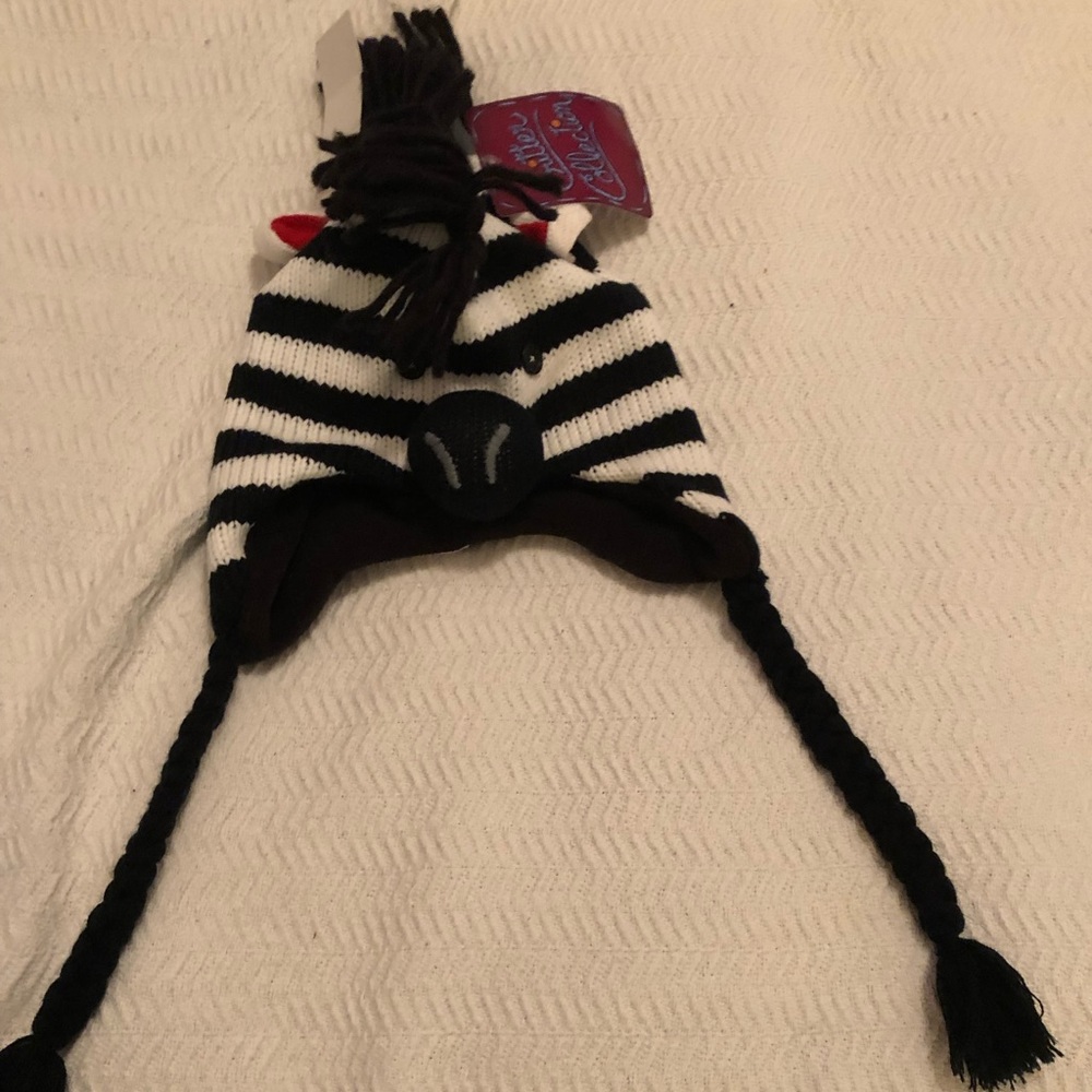 Zebra winter hat